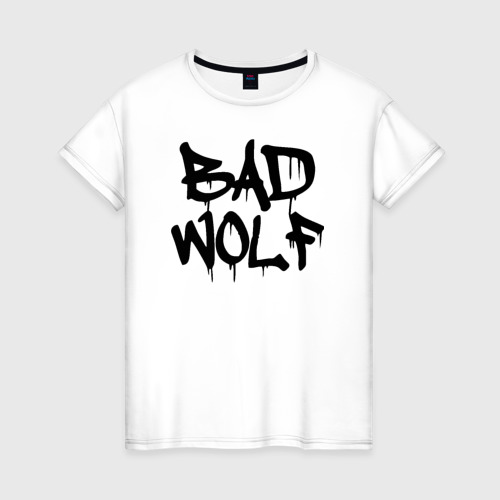 Женская футболка хлопок Bad Wolf, цвет белый