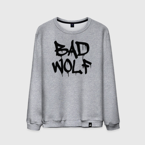 Мужской свитшот хлопок Bad Wolf, цвет меланж