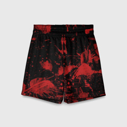 Детские спортивные шорты 3D Следы крови