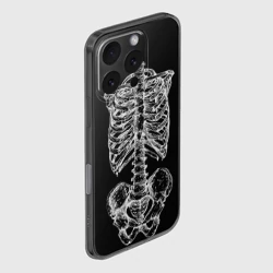 Чехол для iPhone 16 Pro силиконовый с защитой камеры Скелет - фото 2