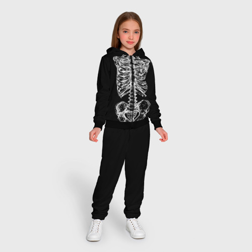 Детский костюм 3D Скелет, цвет черный - фото 5