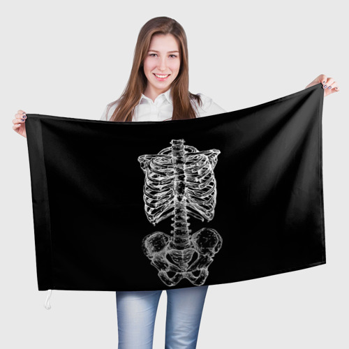 Флаг 3D Скелет
