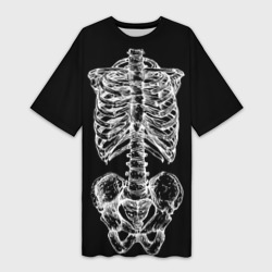 Платье-футболка 3D Скелет