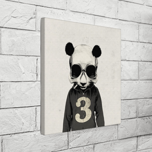 Холст квадратный Панда, цвет 3D печать - фото 3