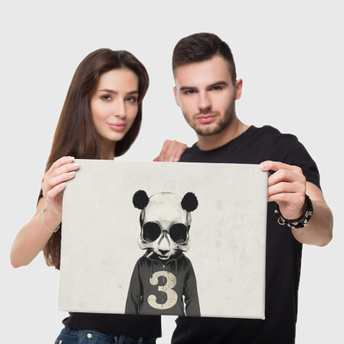 Холст прямоугольный Панда, цвет 3D печать - фото 5
