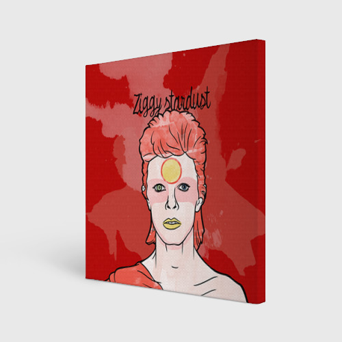 Холст квадратный Ziggy Stardust, цвет 3D печать