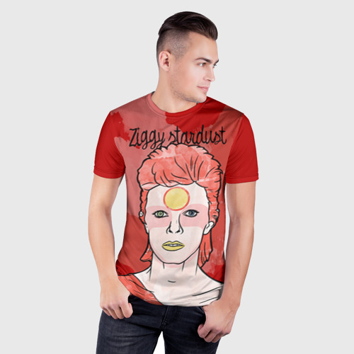 Мужская футболка 3D Slim Ziggy Stardust, цвет 3D печать - фото 3