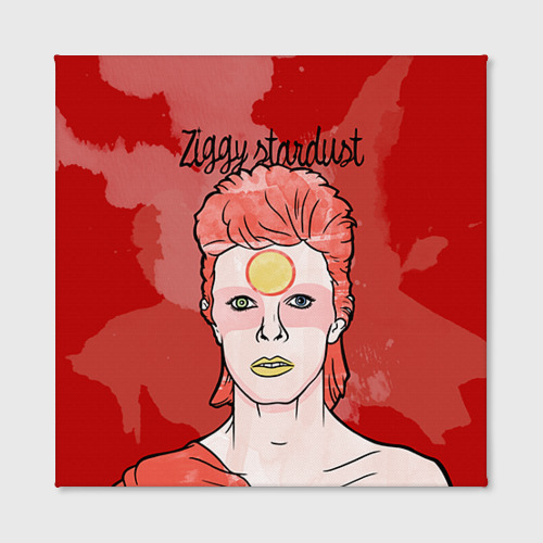 Холст квадратный Ziggy Stardust, цвет 3D печать - фото 2