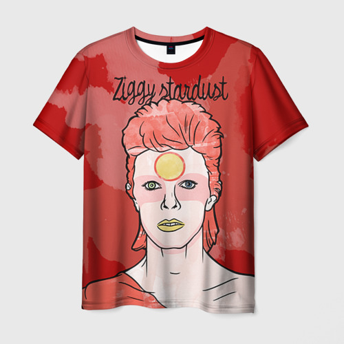 Мужская футболка 3D Ziggy Stardust, цвет 3D печать