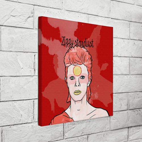 Холст квадратный Ziggy Stardust, цвет 3D печать - фото 3