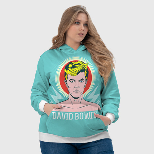 Женская толстовка 3D David Bowie, цвет 3D печать - фото 6