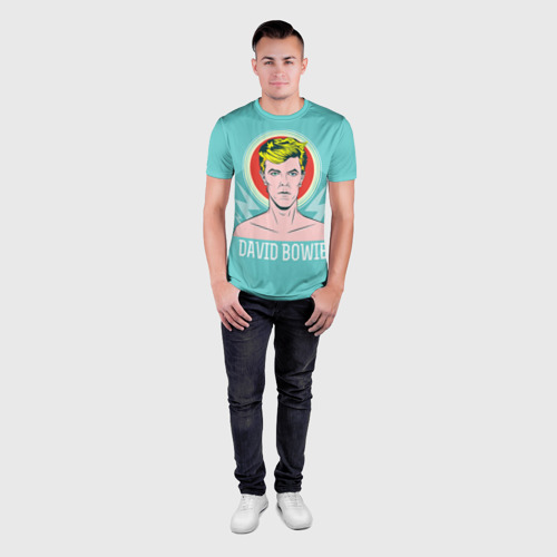Мужская футболка 3D Slim David Bowie, цвет 3D печать - фото 4