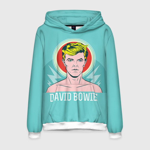 Мужская толстовка 3D David Bowie, цвет белый
