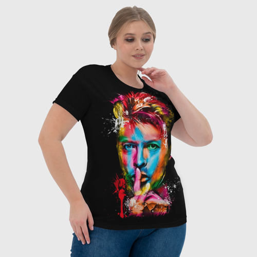 Женская футболка 3D Дэвид Боуи, цвет 3D печать - фото 6