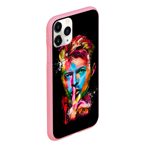 Чехол для iPhone 11 Pro Max матовый Дэвид Боуи, цвет баблгам - фото 3