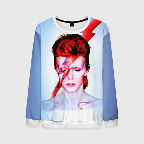 Мужской свитшот 3D Aladdin sane, цвет белый