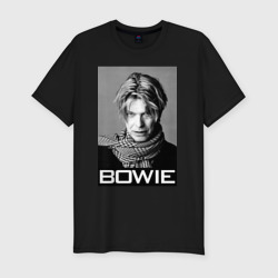 Легендарный Боуи – Мужская футболка хлопок Slim с принтом купить