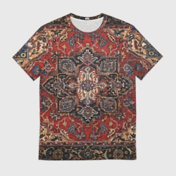 Мужская футболка 3D Красивый ковер