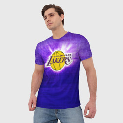 Мужская футболка 3D Los Angeles Lakers - фото 2