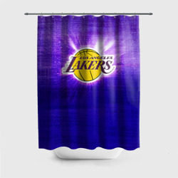 Штора 3D для ванной Los Angeles Lakers