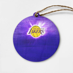 Деревянная игрушка круг Los Angeles Lakers