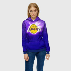 Женская толстовка 3D Los Angeles Lakers - фото 2