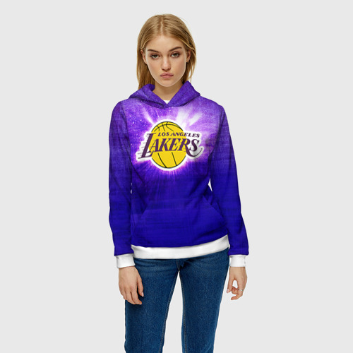 Женская толстовка 3D Los Angeles Lakers, цвет 3D печать - фото 3