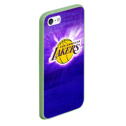 Чехол для iPhone 5/5S матовый Los Angeles Lakers - фото 2