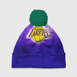 Шапка 3D c помпоном Los Angeles Lakers