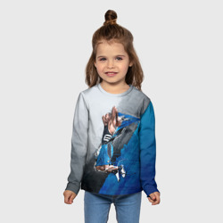 Детский лонгслив 3D Баскетбол бросок - фото 2