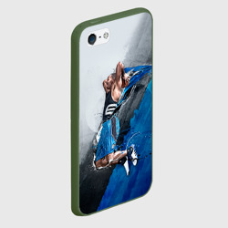 Чехол для iPhone 5/5S матовый Баскетбол бросок - фото 2