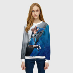 Женский свитшот 3D Баскетбол бросок - фото 2