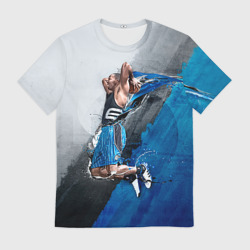 Мужская футболка 3D Баскетбол бросок