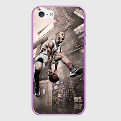 Чехол для iPhone 5/5S матовый Баскетбол город