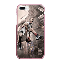 Чехол для iPhone 7Plus/8 Plus матовый Баскетбол город
