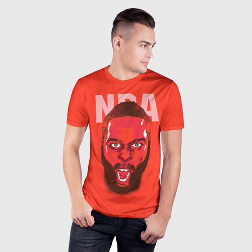 Мужская футболка 3D Slim NBA, цвет 3D печать - фото 3