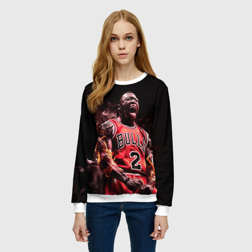 Женский свитшот 3D NBA спорт, цвет 3D печать - фото 3