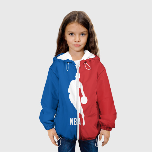 Детская куртка 3D Эмблема NBA, цвет белый - фото 4