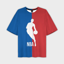 Мужская футболка oversize 3D Эмблема NBA