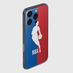 Чехол для iPhone 16 Pro силиконовый с защитой камеры Эмблема NBA - фото 2