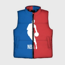 Женский жилет утепленный 3D Эмблема NBA