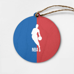Деревянная игрушка круг Эмблема NBA