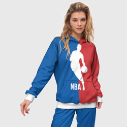 Женский костюм с толстовкой 3D Эмблема NBA - фото 2