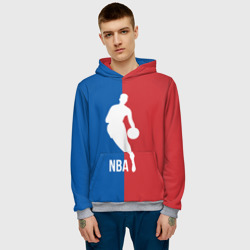 Мужская толстовка 3D Эмблема NBA - фото 2