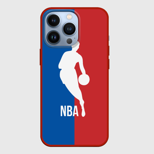 Чехол для iPhone 13 Pro Эмблема NBA, цвет красный