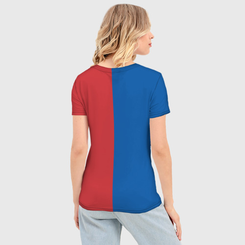 Женская футболка 3D Slim Эмблема NBA, цвет 3D печать - фото 4
