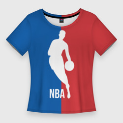 Женская футболка 3D Slim Эмблема NBA