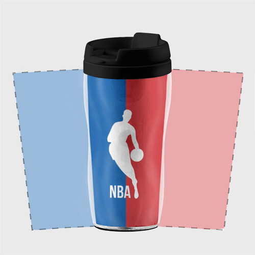 Термокружка-непроливайка Эмблема NBA, цвет черный - фото 2
