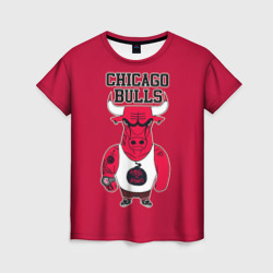 Женская футболка 3D Chicago bulls