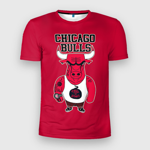 Мужская футболка 3D Slim Chicago bulls